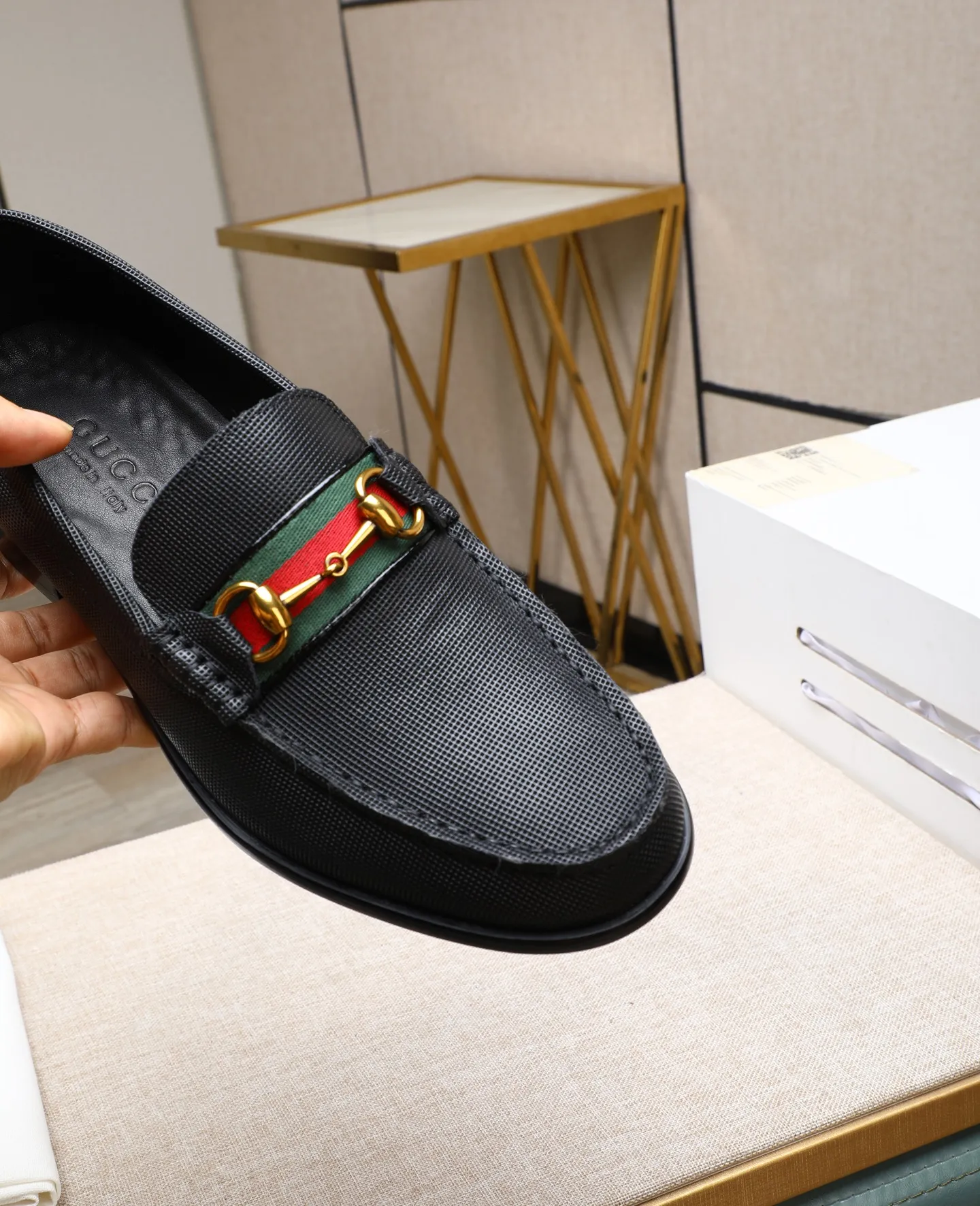 Men's shoes 💰500📛📛Original (water-dyed cow lining) GUCCI official website formal shoes🌀 Italian🇮🇹imported cowhide➕Top imported water-dyed cowhide lining💋Finely handmade Original bottom, the real thing looks better when photographed in person Standard size 38-44 (45 46 custom-made)